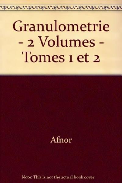 Picture of GRANULOMETRIE - 2 VOLUMES - TOMES 1 ET 2
