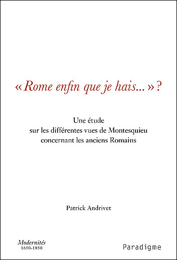 Picture of "Rome enfin que je hais..."?