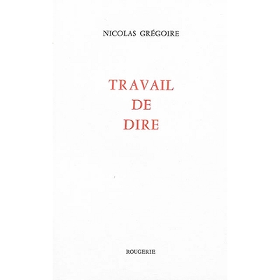 Picture of Travail de dire