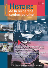 Picture of Histoire de la recherche contemporaine Tome V-1