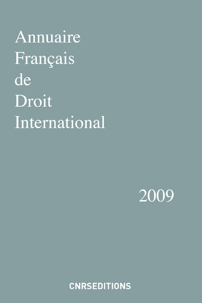 Image de Annuaire Français de droit international 2009