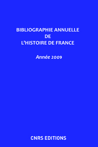 Picture of Bibliographie annuelle de l'histoire de France 2009