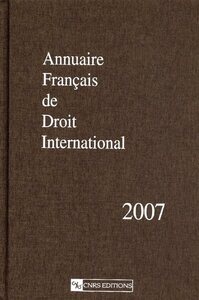 Image de Annuaire Français de droit international 2007