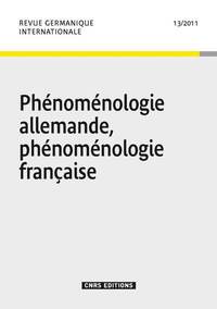 Picture of Revue germanique internationale 13 - Phénoménologie Allemande, phénoménologie Française