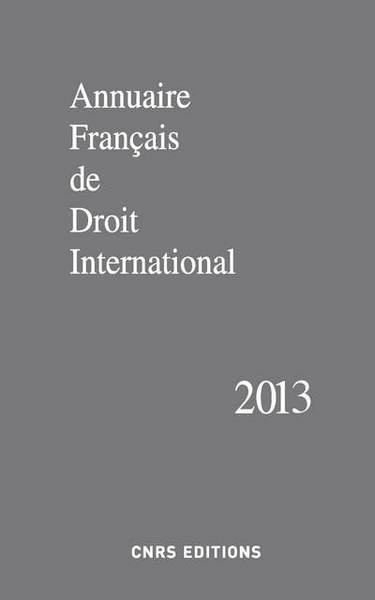 Image de Annuaire français de droit international 59-2013