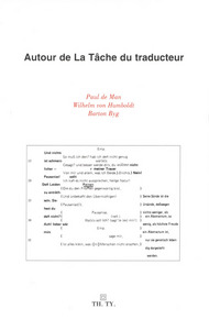 Image de Autour de la Tâche du traducteur (de Walter Benjamin)