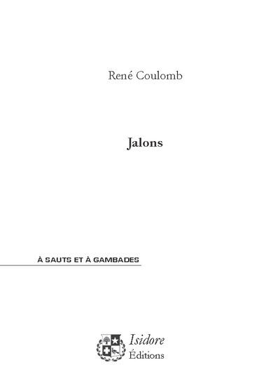 Picture of JALONS - poèmes
