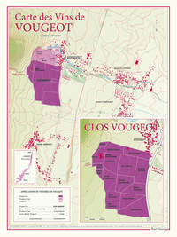 Image de CARTE DES VINS DE VOUGEOT ET CLOS VOUGEOT