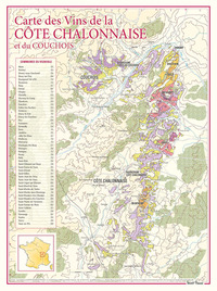 Image de CARTE DES VINS DE LA COTE CHALONNAISE ET DU COUCHOIS