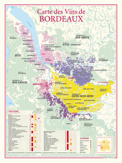 Image de CARTE DES VINS DE BORDEAUX