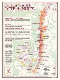 Image de CARTE DES VINS DE LA COTE-DE-NUITS