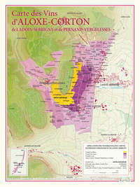 Image de CARTE DES VINS ALOXE-CORTON PERNAND-VERGELESSES ET LADOIX