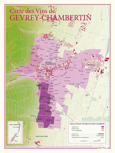 Image de CARTE DES VINS DE GEVREY-CHAMBERTIN
