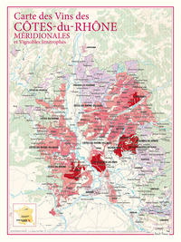 Image de CARTE DES VINS DES COTES DU RHONE MERIDIONALES
