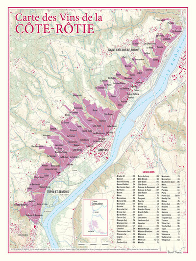 Image de CARTE DES VINS DE COTE- ROTIE