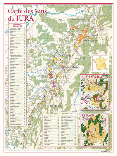 Picture of CARTE DES VINS DU JURA