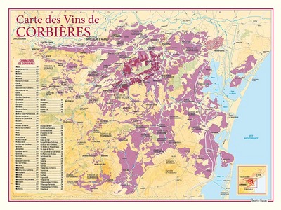Image de CARTE DES VINS DE CORBIERES