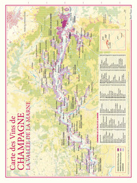 Image de CARTE DES VINS DE CHAMPAGNE VALLEE DE LA MARNE