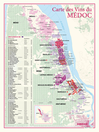 Image de CARTE DES VINS DU MEDOC