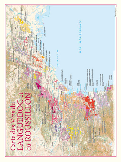 Image de CARTE DES VINS DU LANGUEDOC ET DU ROUSSILLON