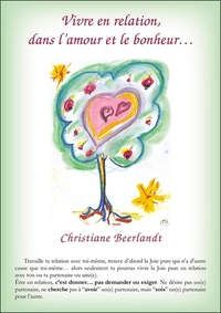 Picture of Vivre en relation, dans l'amour et le bonheur - Carte A5