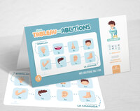 Image de MON TABLEAU DES ABLUTIONS : MES ABLUTIONS PAS à PAS - BLEU