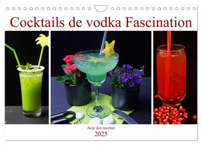 Picture of Cocktails de vodka Fascination (Calendrier mural 2025 DIN A4 vertical), CALVENDO calendrier mensuel