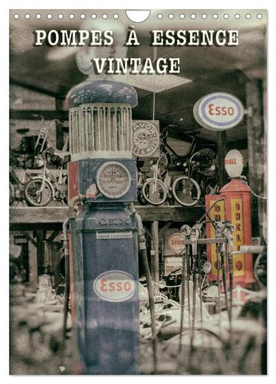 Picture of POMPES À ESSENCE VINTAGE (Calendrier mural 2025 DIN A4 horizontal), CALVENDO calendrier mensuel
