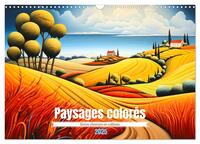 Picture of Paysages colorés (Calendrier mural 2025 DIN A3 vertical), CALVENDO calendrier mensuel