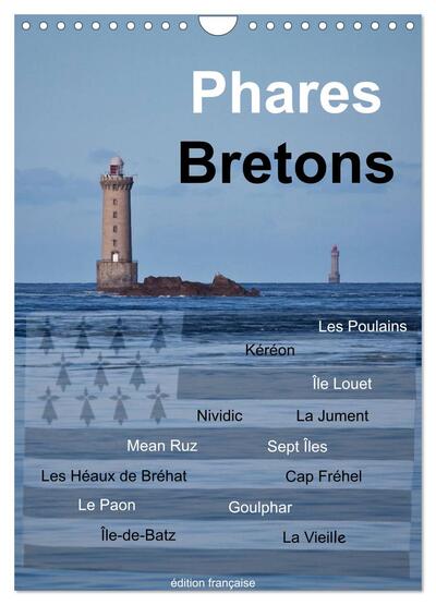 Image de Phares Bretons (Calendrier mural 2025 DIN A4 horizontal), CALVENDO calendrier mensuel