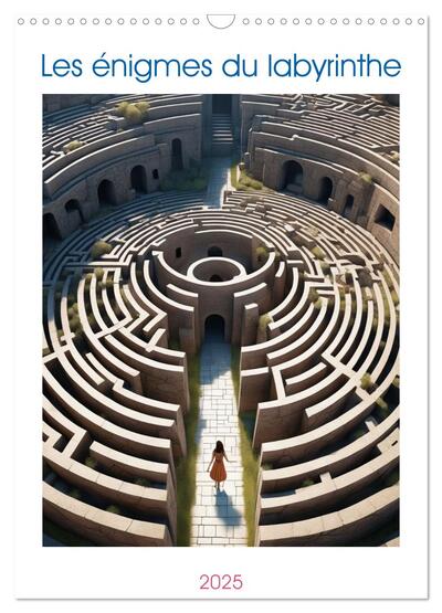 Picture of Les énigmes du labyrinthe (Calendrier mural 2025 DIN A3 horizontal), CALVENDO calendrier mensuel
