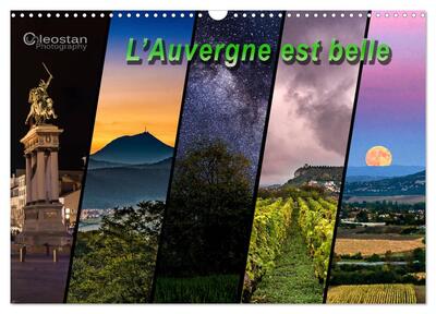 Image de L'Auvergne est belle (Calendrier mural 2025 DIN A3 vertical), CALVENDO calendrier mensuel