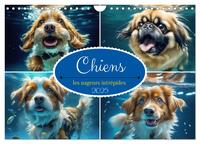Image de Chiens : les nageurs intrépides (Calendrier mural 2025 DIN A4 vertical), CALVENDO calendrier mensuel