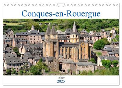 Picture of Conques-en-Rouergue (Calendrier mural 2025 DIN A4 vertical), CALVENDO calendrier mensuel