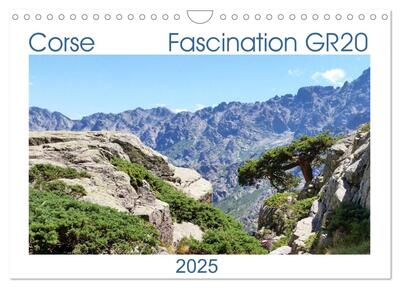 Image de Corse - Fascination GR20 (Calendrier mural 2025 DIN A4 vertical), CALVENDO calendrier mensuel