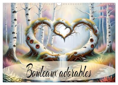 Picture of Bouleaux adorables (Calendrier mural 2025 DIN A3 vertical), CALVENDO calendrier mensuel