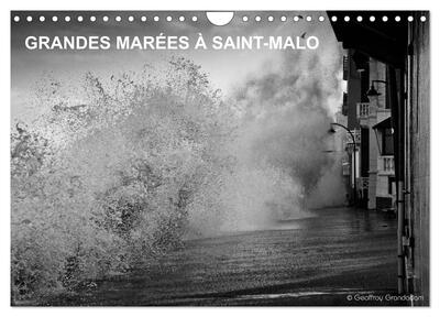 Image de GRANDES MARÉES À SAINT-MALO (Calendrier mural 2025 DIN A4 vertical), CALVENDO calendrier mensuel