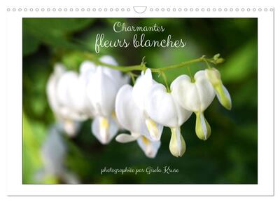 Image de Charmantes fleurs blanches (Calendrier mural 2025 DIN A3 vertical), CALVENDO calendrier mensuel