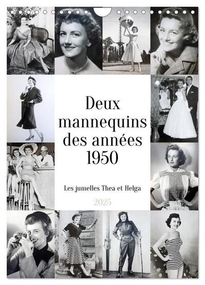 Picture of Deux mannequins des années 1950 - Les jumelles Thea et Helga (Calendrier mural 2025 DIN A4 horizontal), CALVENDO calendrier mensuel