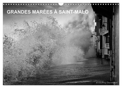 Image de GRANDES MARÉES À SAINT-MALO (Calendrier mural 2025 DIN A3 vertical), CALVENDO calendrier mensuel