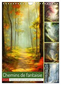 Image de Chemins de fantaisie (Calendrier mural 2025 DIN A4 horizontal), CALVENDO calendrier mensuel