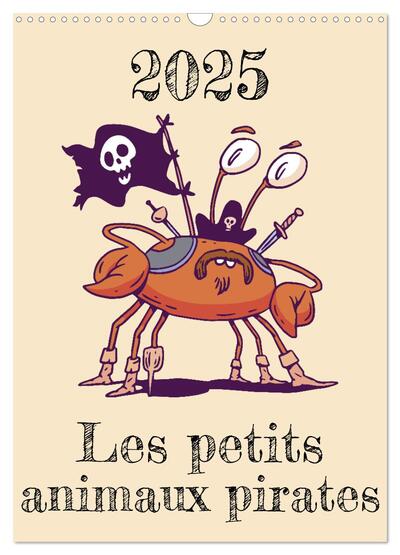 Picture of Les petits animaux pirates (Calendrier mural 2025 DIN A3 horizontal), CALVENDO calendrier mensuel