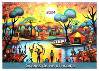 Picture of Scènes de vie africaine (Calendrier mural 2025 DIN A3 vertical), CALVENDO calendrier mensuel