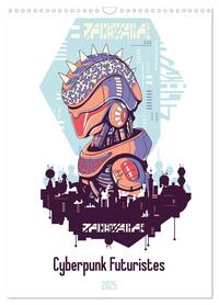 Picture of Cyberpunk Futuristes (Calendrier mural 2025 DIN A3 horizontal), CALVENDO calendrier mensuel