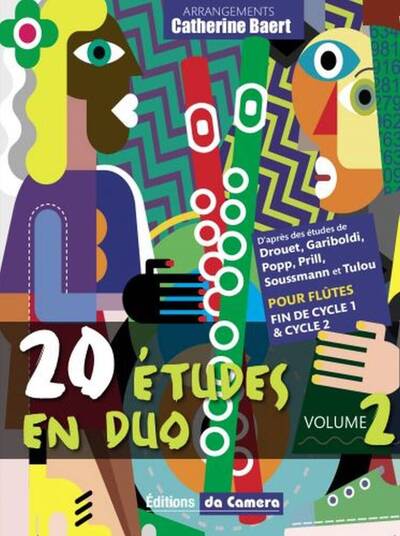 Picture of CATHERINE BAERT : 20 ETUDES EN DUO VOL.2 - 2 FLUTES TRAVERSIERES