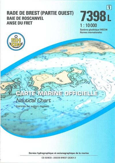 Picture of 7398L RADE DE BREST (PARTIE OUEST) BAIE DE ROSCANVEL - ANSE DU FRET