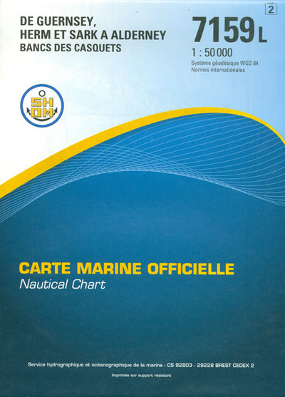 Picture of 7159L DE GUERNSEY HERM ET SARK A ALDERNEY - BANCS DES CASQUETS