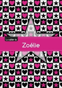 Picture of CAHIER ZOELIE BLANC,96P,A5 ETOILEETCoeUR
