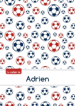 Picture of Le cahier d'Adrien - Petits carreaux, 96p, A5 - Football Paris