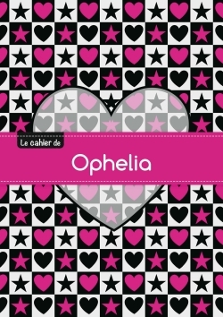 Picture of CAHIER OPHELIA BLANC,96P,A5 CoeURETETOILE